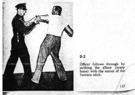 Страница из книги - "How To Use The Yawara Stick" 1948 года.